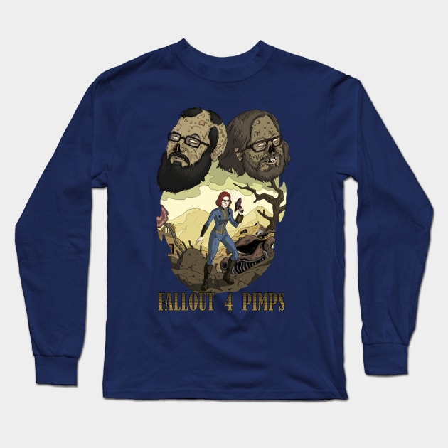 fallout 4 pimps Long Sleeve T-Shirt by Game Society Pimps